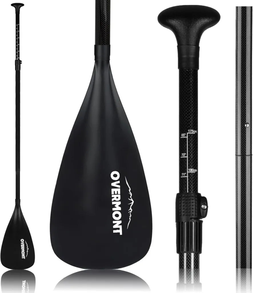 OVERMONT Remo de Paddle Surf Ajustable, Aluminio Ligero, 3 Piezas