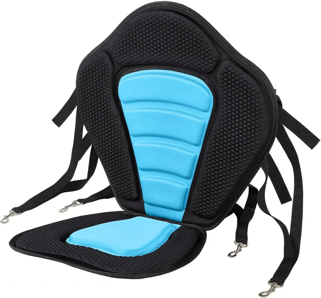 Asiento de Kayak de Lujo con Respaldo Ajustable para Pesca y Rafting
