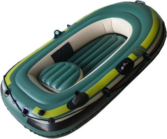 Kayaks Inflables de PVC para Dos Personas con Remo de Aluminio y Bomba de Aire