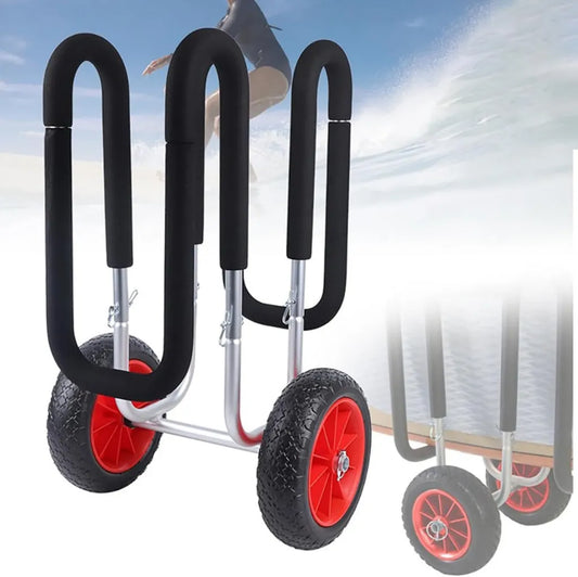 Carro de Transporte para SUP de Aluminio con Ruedas Sólidas