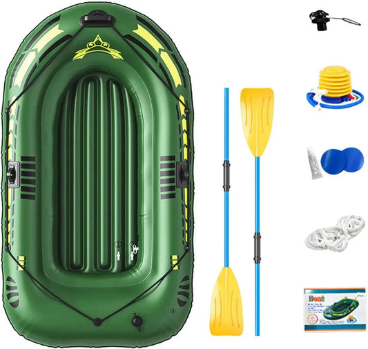Kayak inflable de pesca portátil para adultos, plegable y ligero para ríos y océanos