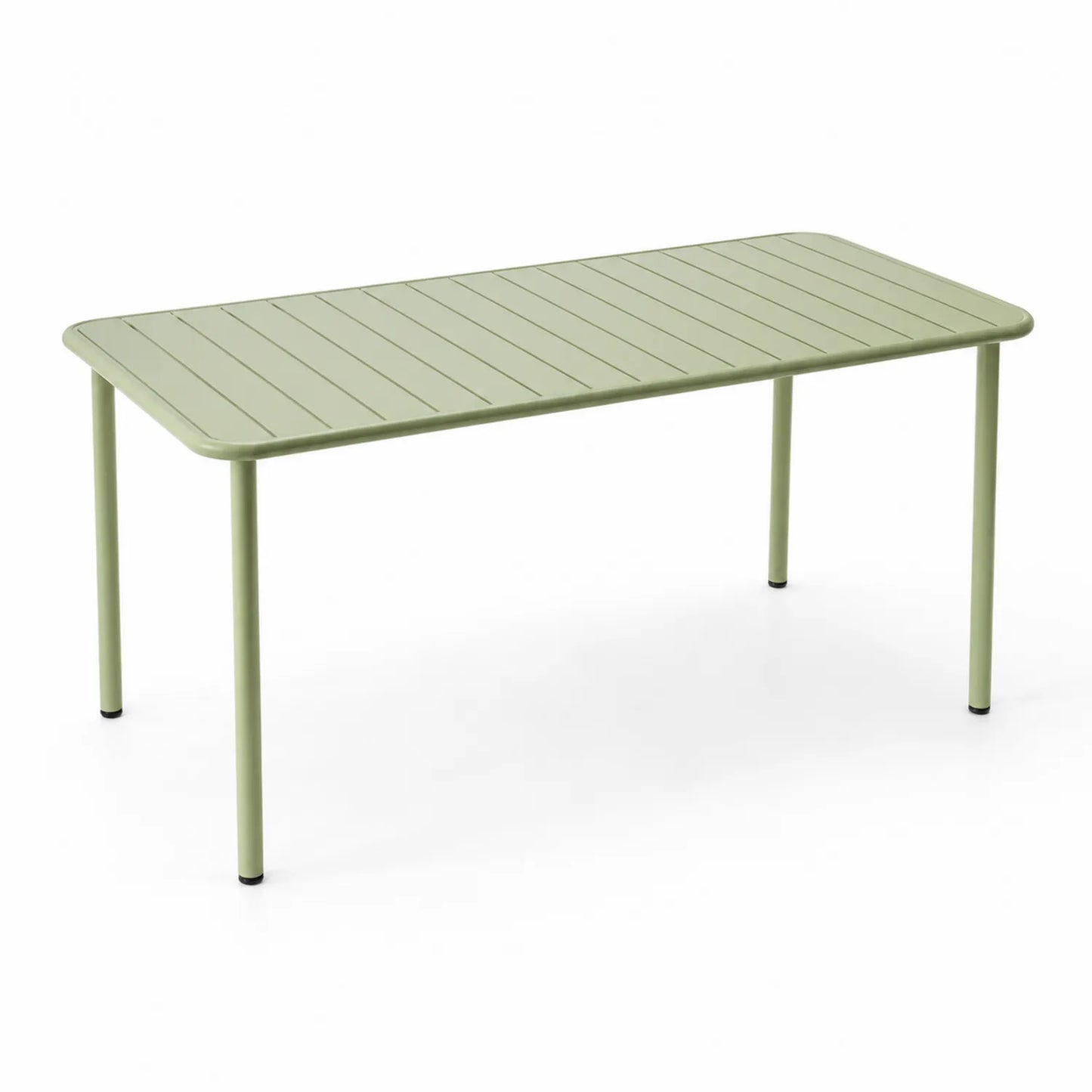 Mesa de comedor exterior de aluminio Verde