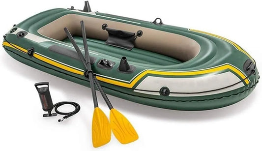 Kayak Inflable de PVC Resistente para Adultos, Bote de Aventura con Bomba y Remos, Viajes para Dos Personas