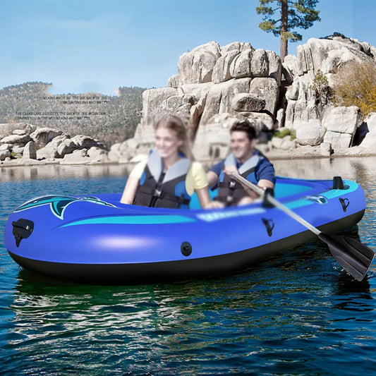 Kayak Inflable 4 Personas con Bomba y Remo, Ideal para Familias