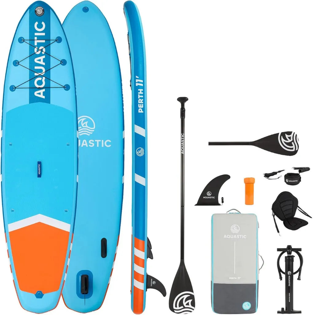 Tabla de Paddle Surf Hinchable de 11' con Accesorios, Set Completo para Todos los Niveles