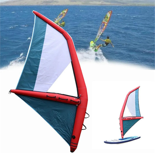 Ala de surf inflable impermeable con bolsa de transporte para kitesurf y SUP