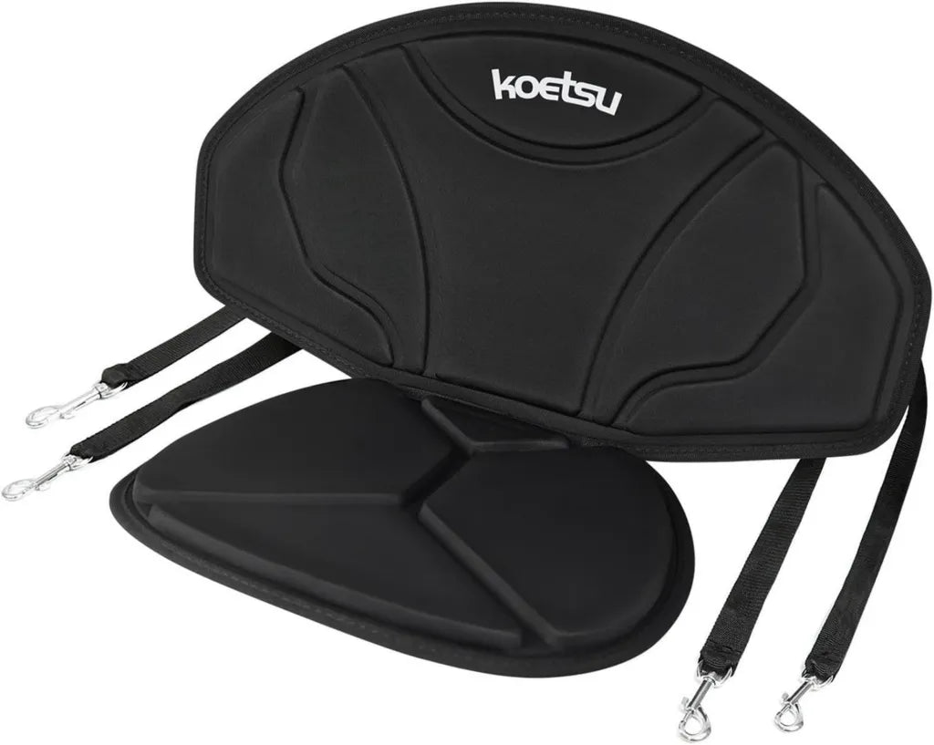 Asiento de Kayak Ergonómico con Respaldo Acolchado para Pesca y Navegación