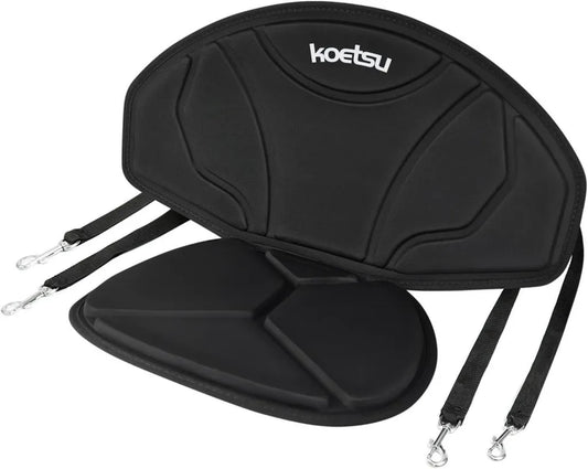 Asiento de Kayak Ergonómico con Respaldo Acolchado para Pesca y Navegación