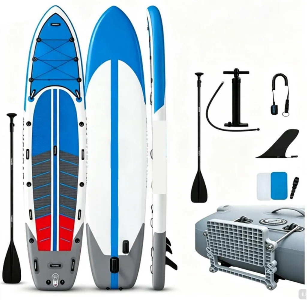 Tabla de Paddle Surf Inflable Ancha para Pesca y Turismo 350/390/450cm