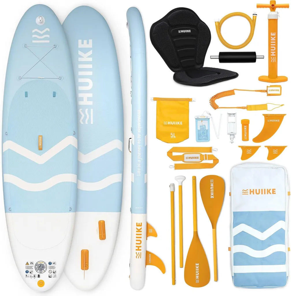 Tabla Paddle Surf Hinchable con Kit Completo, Resistente y Estable, Convertible en Kayak