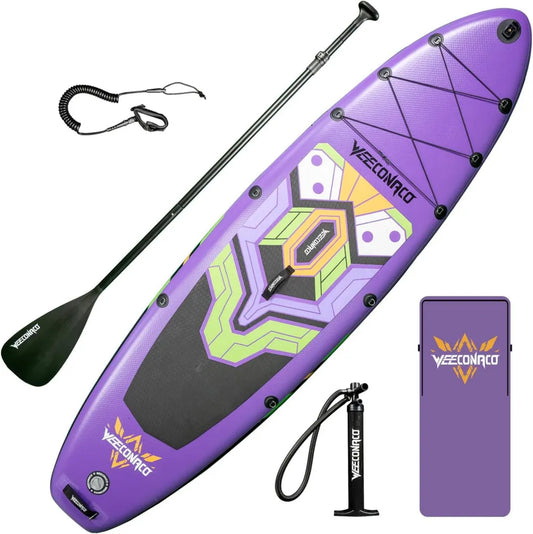 Tabla de Paddle Surf Inflable 320x82x15.5 cm, Soporta 170 kg, Kit Completo con Remo Ajustable y Bomba