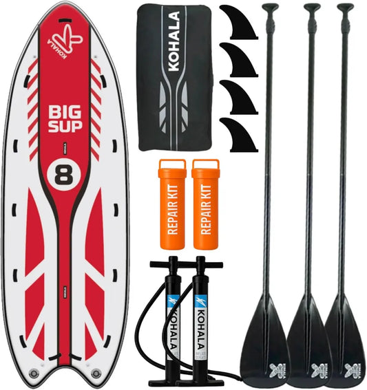 Tabla de Paddle Surf Hinchable Kohala Big SUP 16 para Grupos 6-8 Personas con Accesorios